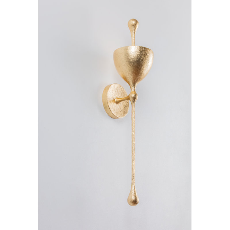 Antalya 1 Light Wall Sconce, Vintage Gold Leaf