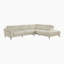 Canapé d'angle moderne et contemporain Dann 111,5 po - Sofa d'angle réversible en cuir avec méridienne confortable et design flexible.-713463830-729695459