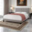 Lit double aspect lin gris Bradon, H 45,57 po x l 63,96 po x L 84,98 po