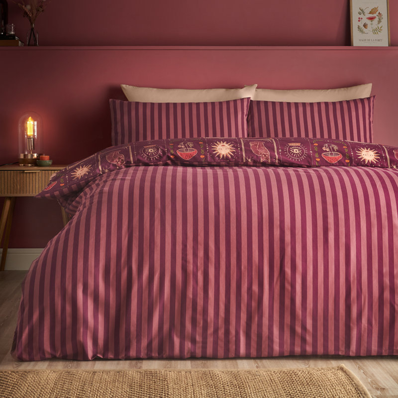 Enchanted Witchcraft Reversible Duvet Cover Set, King Size Bed (230 x 220 cm)