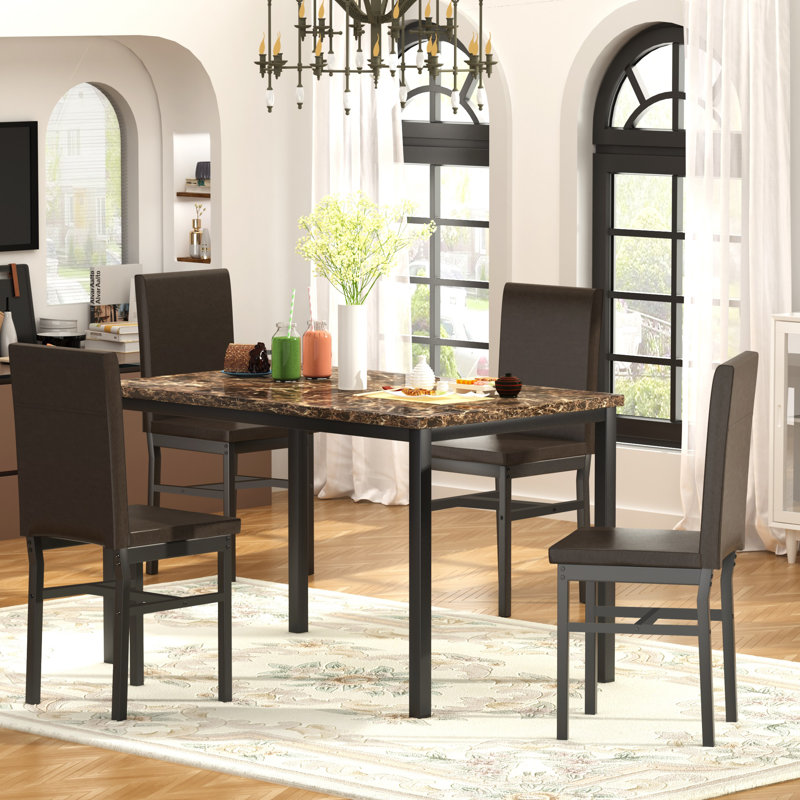 Ensemble repas pour 4 personnes Jepsen, Brun, Noir