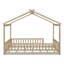 Structure de lit en bois pleine grandeur avec clôture, lit pour enfants, adolescents, naturel-54592554-54592566
