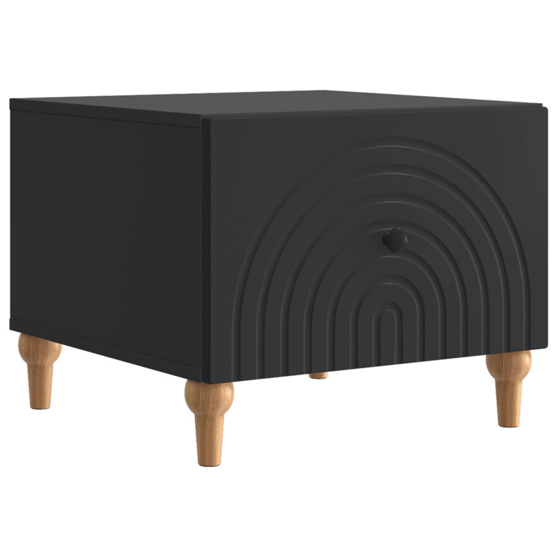 Coffee Table with Storage, 40cm H x 50cm L x 49cm W, Black