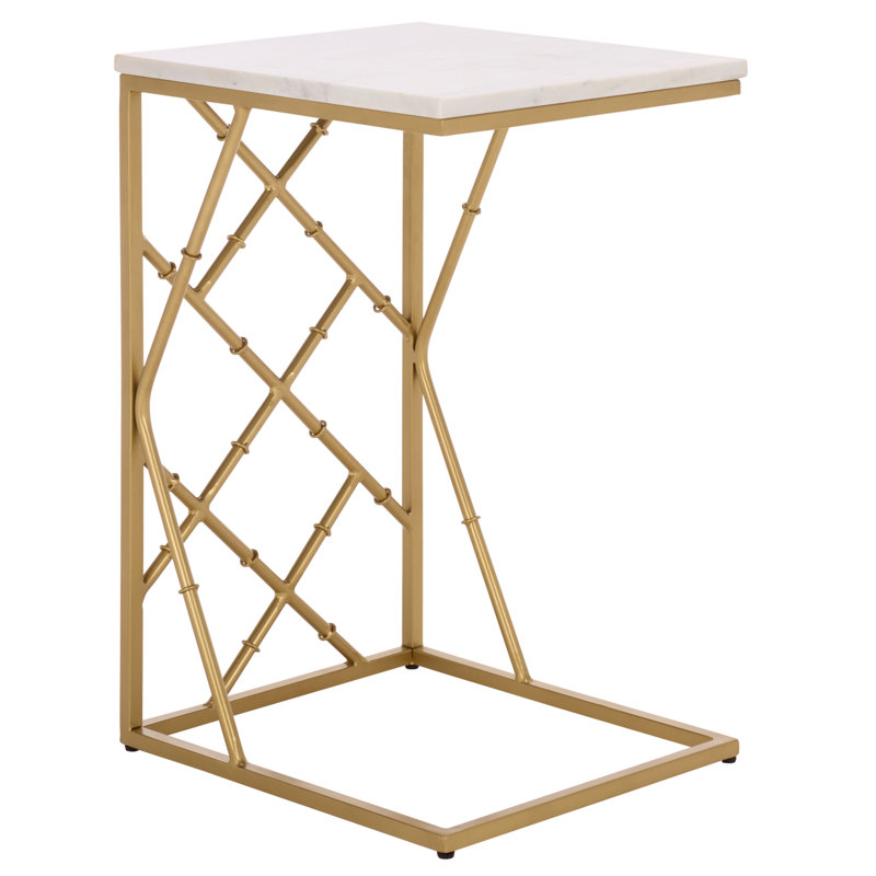 Vinona Marble Top End Table
