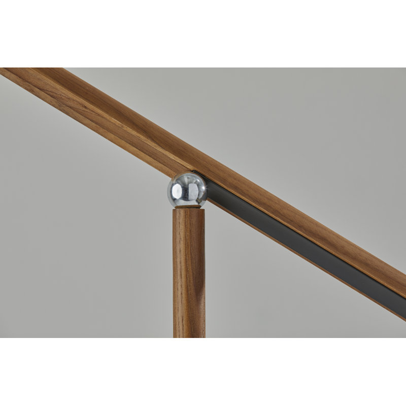 Dris 54'' LED Task Floor Lamp, Walnut