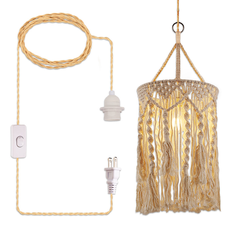 Luminaire suspendu blanc à 1 lumière Daleysa