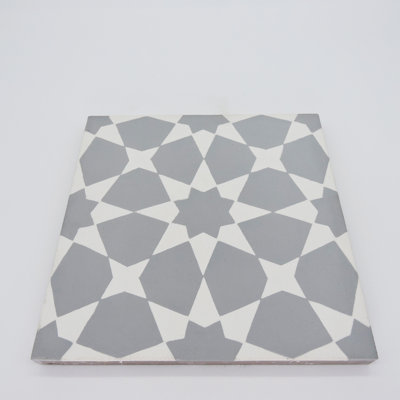 Medina 8" x 8" Cement Patterned Wall & Floor Tile