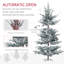 Arbre de Noël artificiel pin nordique 7,5 pi avec 1218 pointes enneigées HOMcom