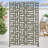 6 ft. H x 4 ft. W Metal Privacy Screen Panel Pattern-114498978