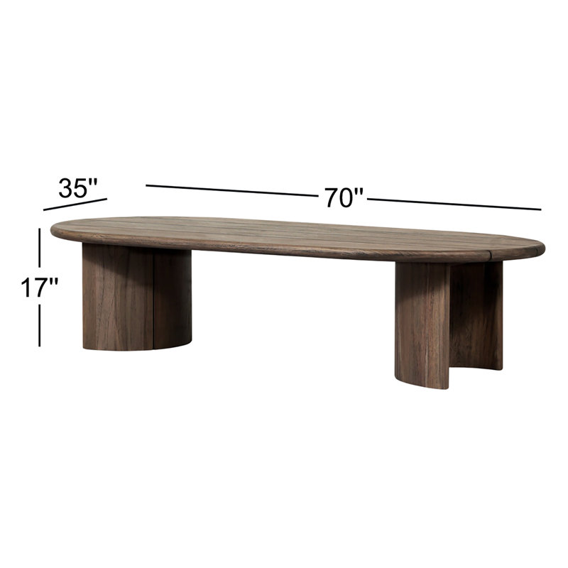 Paden Outdoor Coffee Table-Stained Toasted Brown-FSC