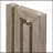Uniquely Designed Oak Veneer Console Table With Distinctive Side Shapes, Ideal For Modern Entryways And Hallways-289827573