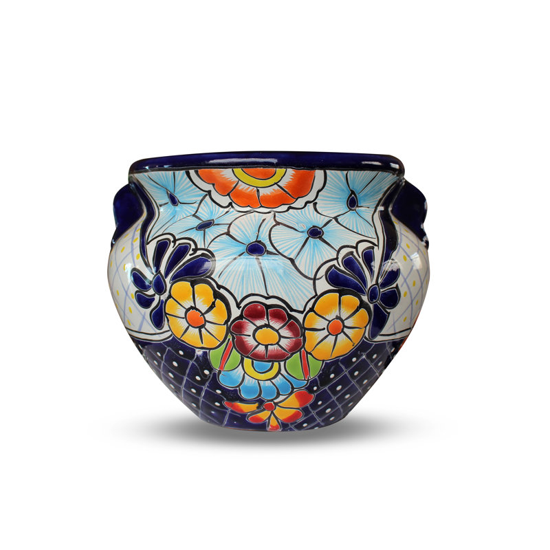 12 po Bleu floral Talavera Chata