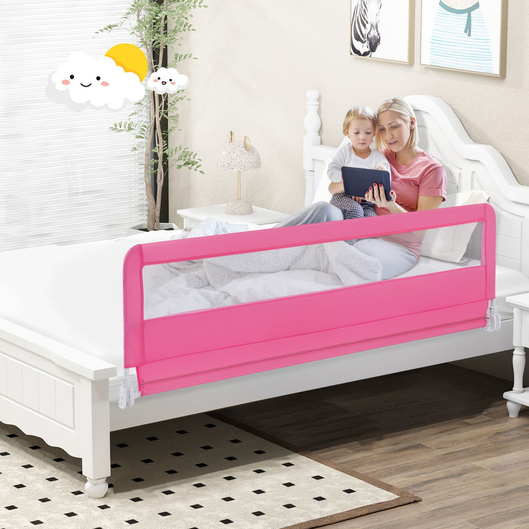 Toddlers Bed Rail Guard 180CM Foldable Baby Bed Rail