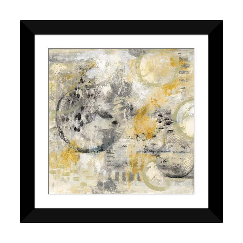 « de dérive », reproduction sur toile, H 16 po x l 16 po x P 1 po, Papier d'art encadré noir, Blanc