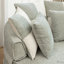 Oversized Round Accent Barrel Chair with 5 Pillows and Ottoman-112704371