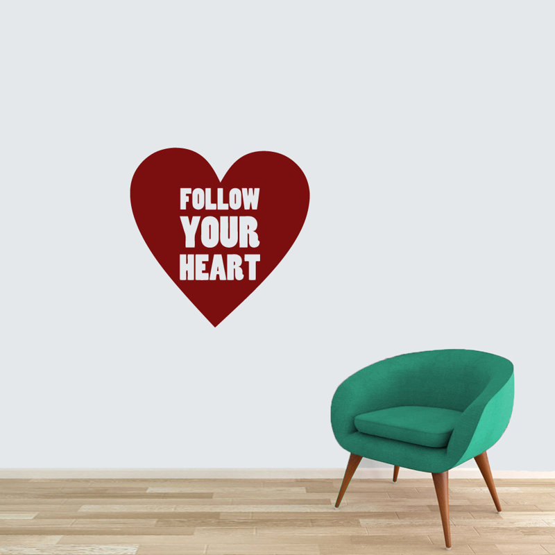 Text & Numbers Non-Wall Damaging Wall Decal, Cranberry