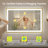 Modern Bathroom LED Mirror with Tempered Glass, Beveled Frame Vanity  Aluminum Frame Wall Mirror-126347604-126347607