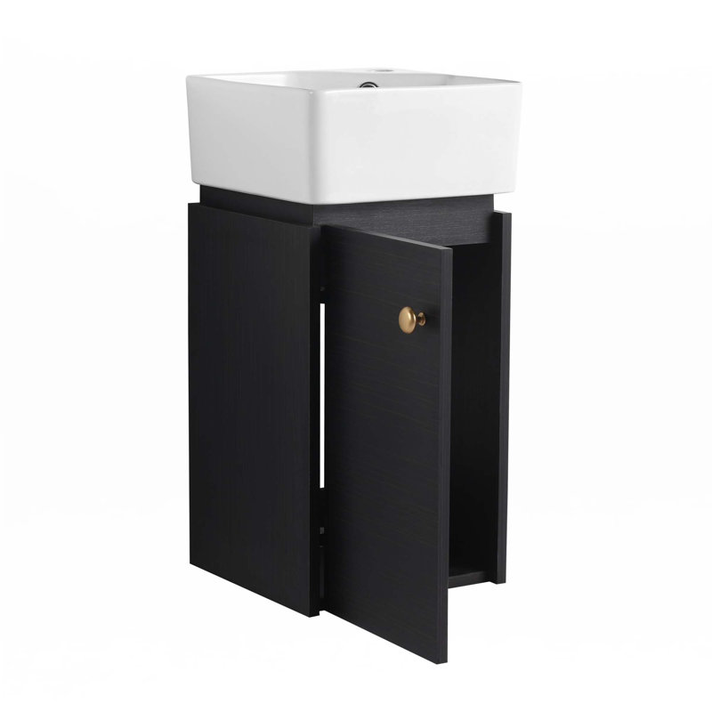 12" Small Bathroom Vanity With Sink