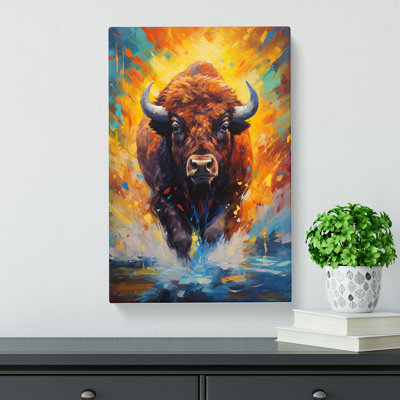Buffalo Impressionism - Wrapped Canvas