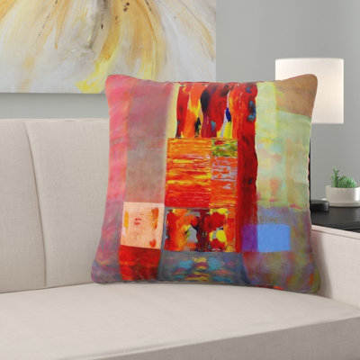 Patchwork Reversible Throw Pillow