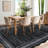 Scalloped Washable Rug Area Rugs for Living Room Modern Rugs Abstract Non-Slip Accent Carpet for Dining Room Home Office Bedroom-523035151-523035157