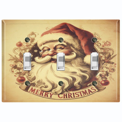 Nature Themed 3 - Gang Toggle Light Switch Standard Wall Plate