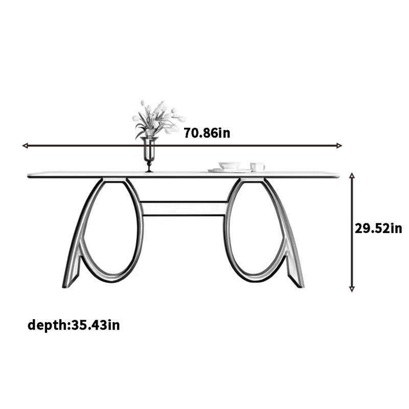 Ernstfried, H 29,52 po x L 70,86 po x l 35,43 po