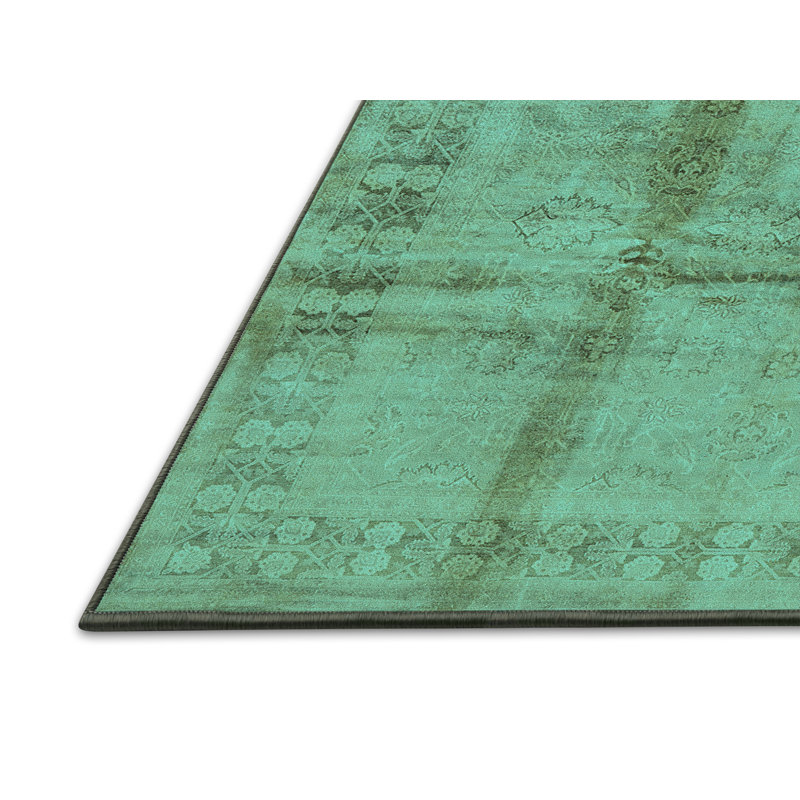 Tapis oriental en laine / polyester tissé à la machine Custodge, Rectangle 8 pi x 12 pi