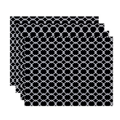 Link Lock Polyester Geometric Rectangle Placemat