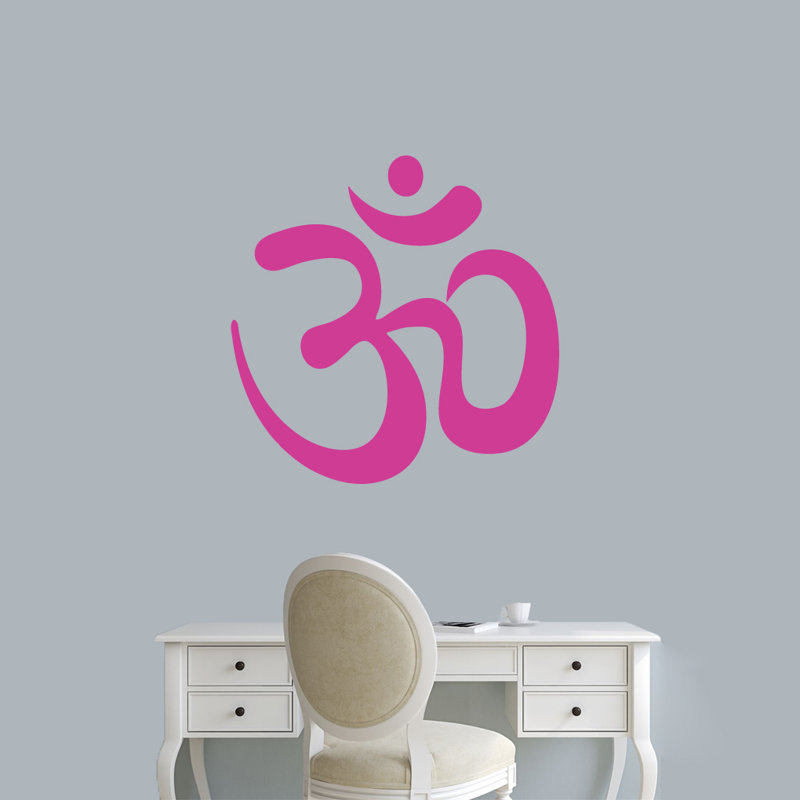 Adhésif décoratif Om, Rose vif
