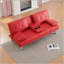 Canapé-lit pliant double en cuir 67 po avec table basse 67 pouces