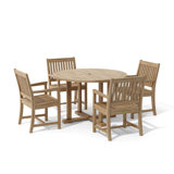 Desia Outdoor 5 - Piece Teak Dining Set
