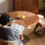 Table ronde en bois massif-133595282