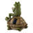 FROG AND TURTLE SOLAR STATUE
