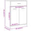 Armoire de salle de bain vidaXL