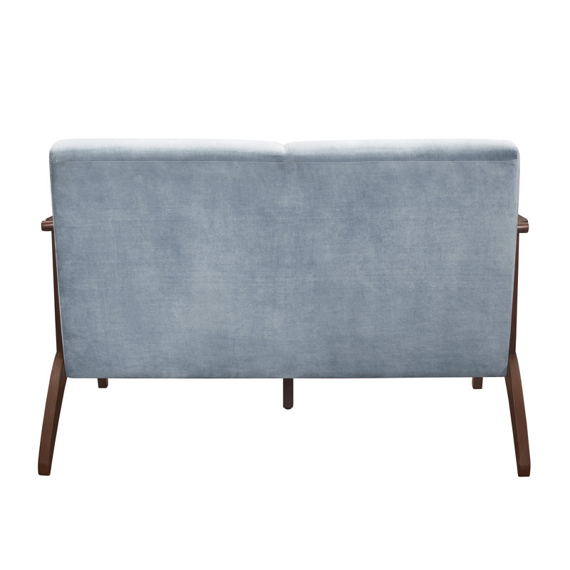 51'' Loveseat, Blue/Gray