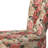Vintage Rose Floral Pattern - Velvet Upholstered Farmhouse Side Chair, Pink Accent Chair