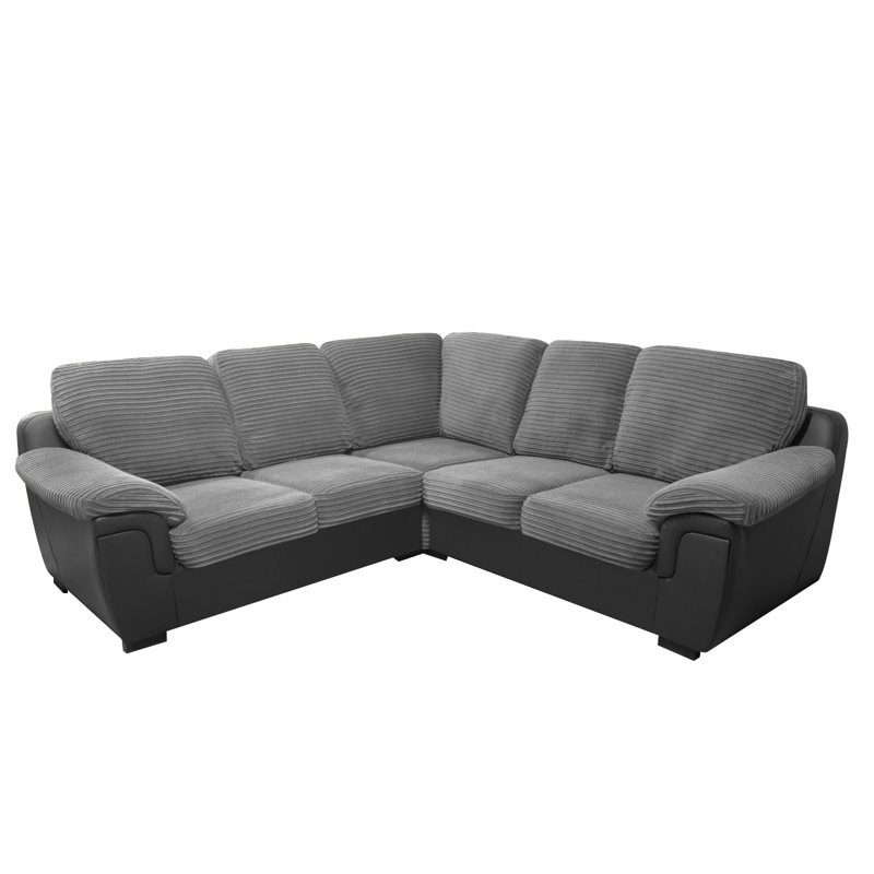 Cheswick Corner Sofa, Black/Grey