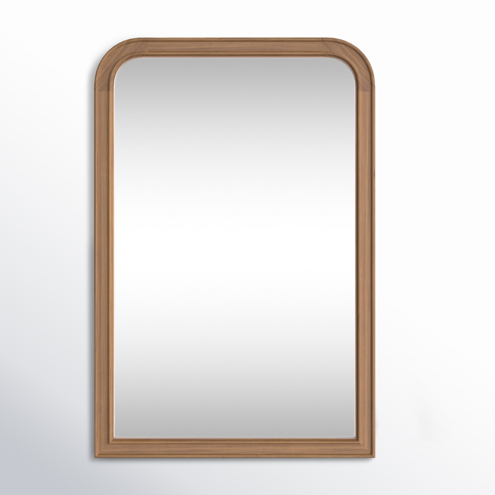 Ancell Solid Wood Mirror, 30" x 20", Natural Wood