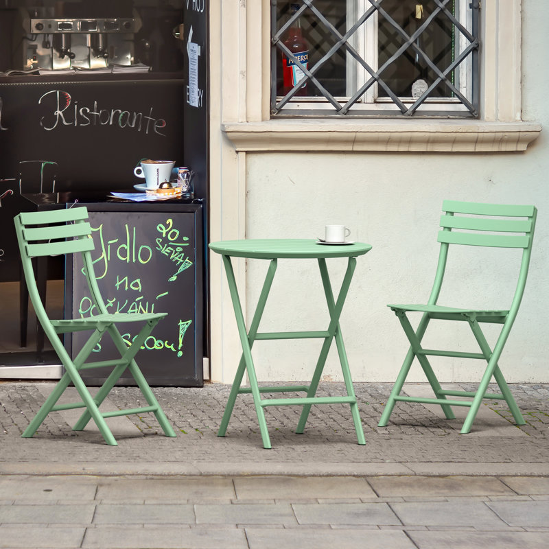 Table bistro Helen, Vert opaline