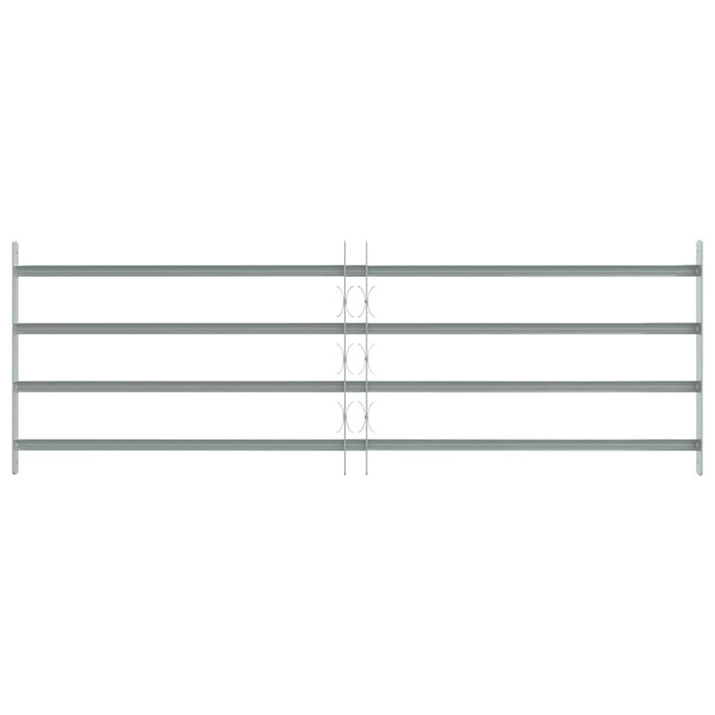 Grille de sécurité réglable pour fenêtres, 4 barres transversales de 39,4 po à 59,1 po, 4 Crossbars