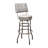 Retro Home Chrome Upholstered Swivel Counter And Bar Stool With Back-107439717-108805922
