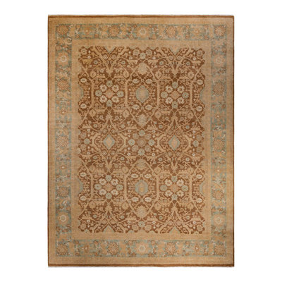 Terell One-of-a-Kind 9' 0" X 11' 10" New Age Wool Area Rug in Brown