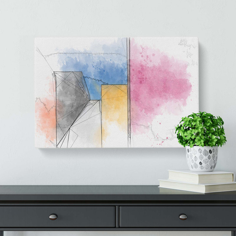 Architecture Sketch Vol.1 in Abstract - Wrapped Canvas, 35cm H x 50cm W x 3cm D