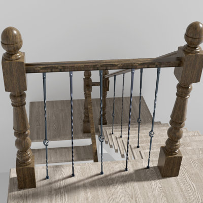 Broches de rampe décoratives en métal pour escalier VEVOR