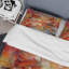 Ensemble de housse de couette orange / rouge marbré Dreamscape II en microfibre / polyester-739111396