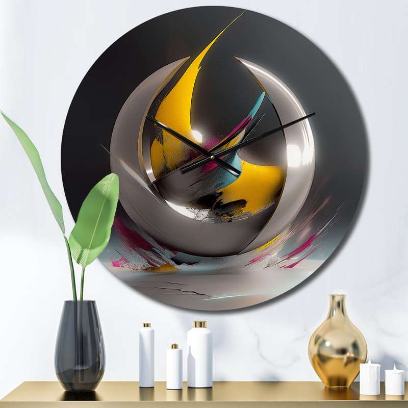 Metal Wall Clock, Medium