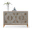 Buffet Mid-Century moderne en bois massif gris-585306410