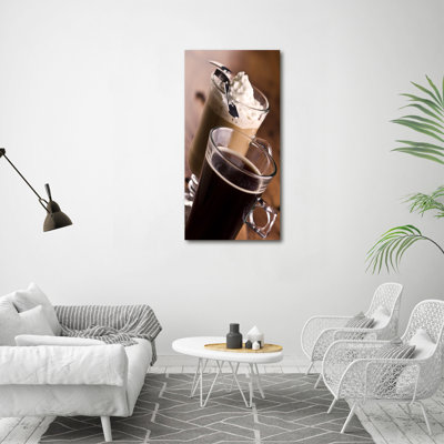 Frappe Coffee - Wrapped Canvas Print