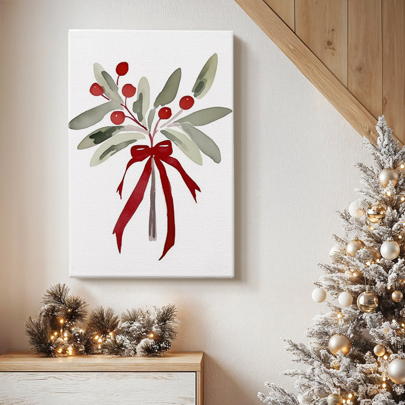 Wreath of Pearled Promise-Premium Gallery Wrapped Canvas, 18" H x 12" W